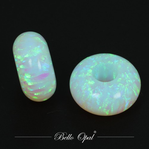Lab-grown Synthetic Opal Rondelles | Bello Opal -OP16-RDD3-A