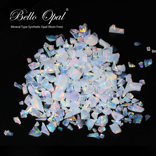 Lab-grown Synthetic Opal Crushed Opal (Resin Free) | Bello Opal (Galaxy ...