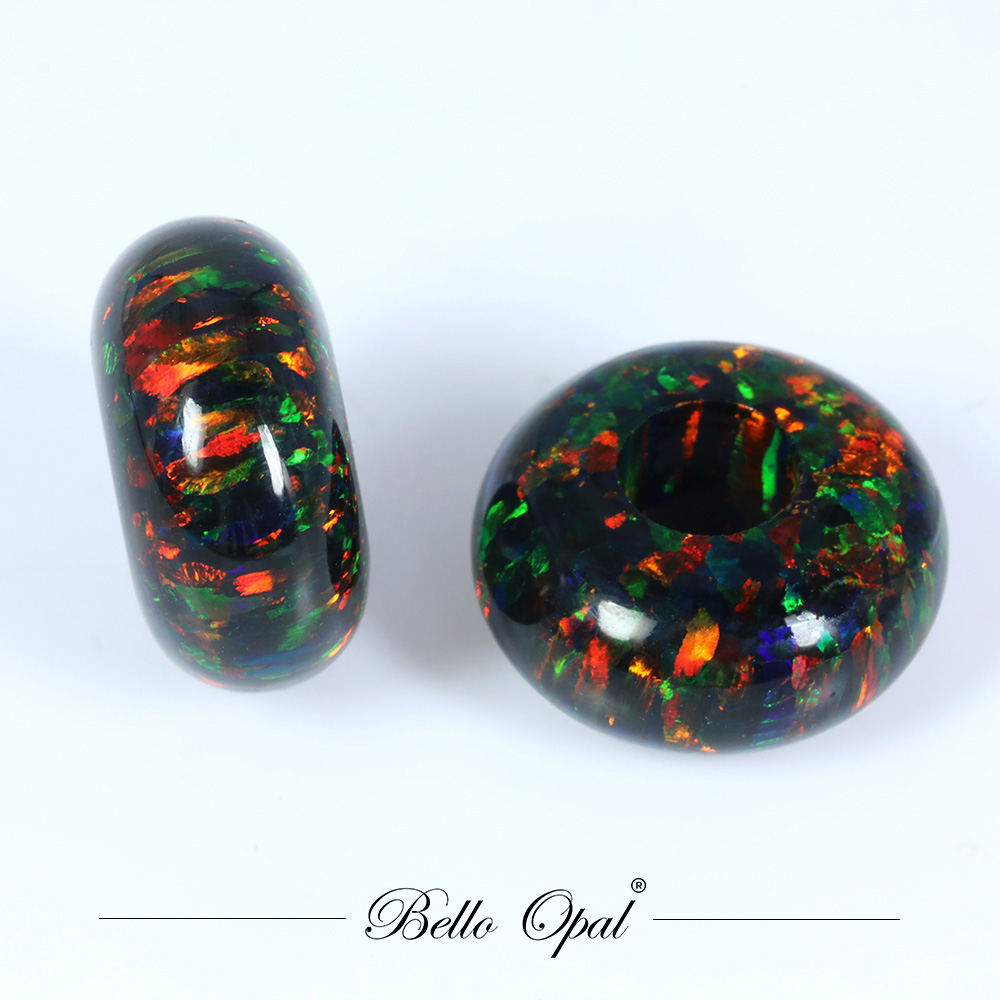 Lab-grown Synthetic Opal Rondelles | Bello Opal -OP89-RDD3-A