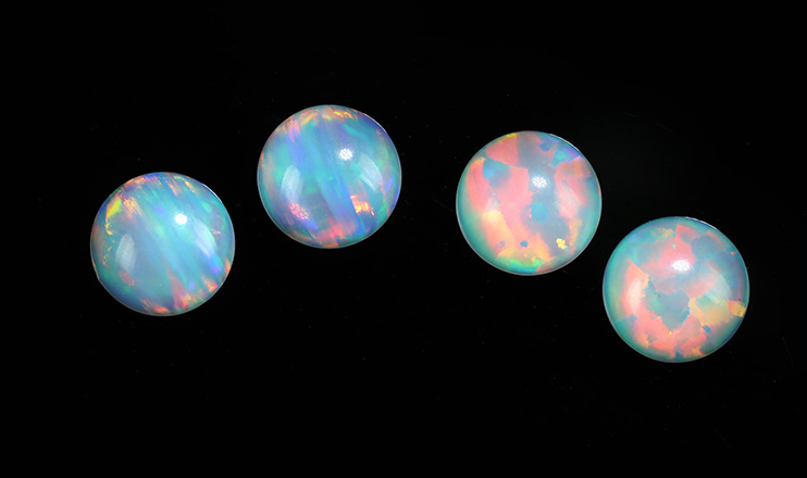 Opal Cabochons - various pattern galaxy - Sanwapearl